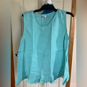 MATCH POINT LG LINEN TOP like new